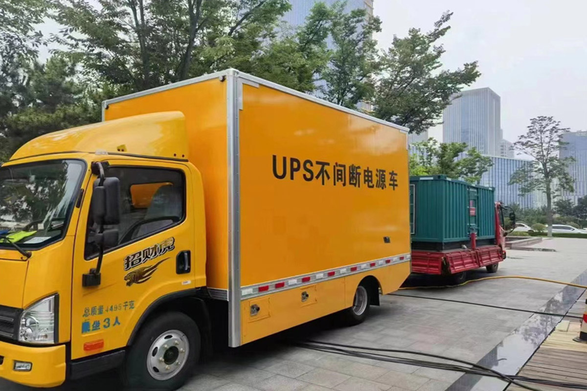 土默特右发电机租赁施工现场