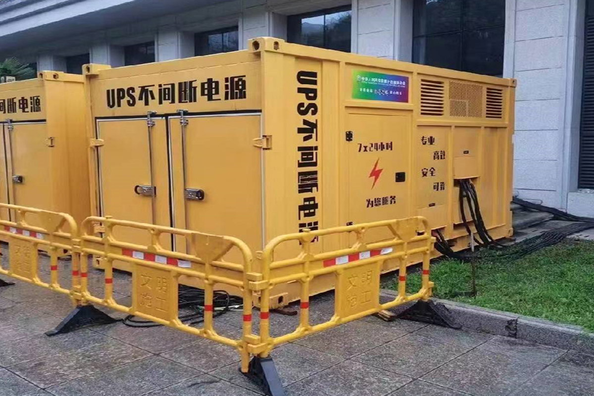 土默特右发电机租赁施工现场