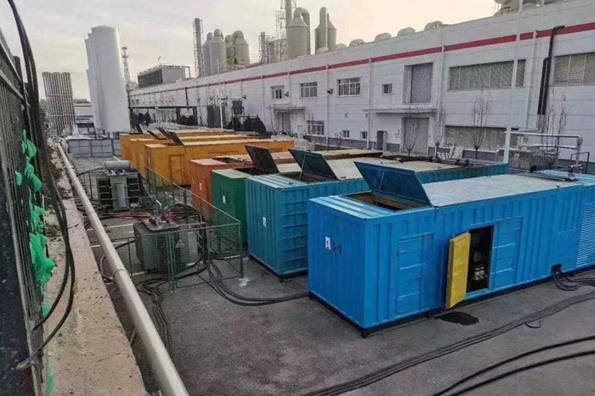 土默特右发电机租赁施工现场
